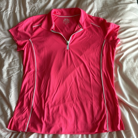 Women’s medium Slazenger golf set. Neon pink and gray. Top M, bottom 8 - Picture 2 of 6